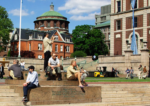 Columbia’s sundial - today